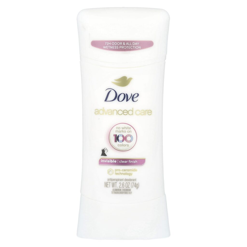 Dove Advanced Care best deodorant and antiperspirant stick with moisturizers.