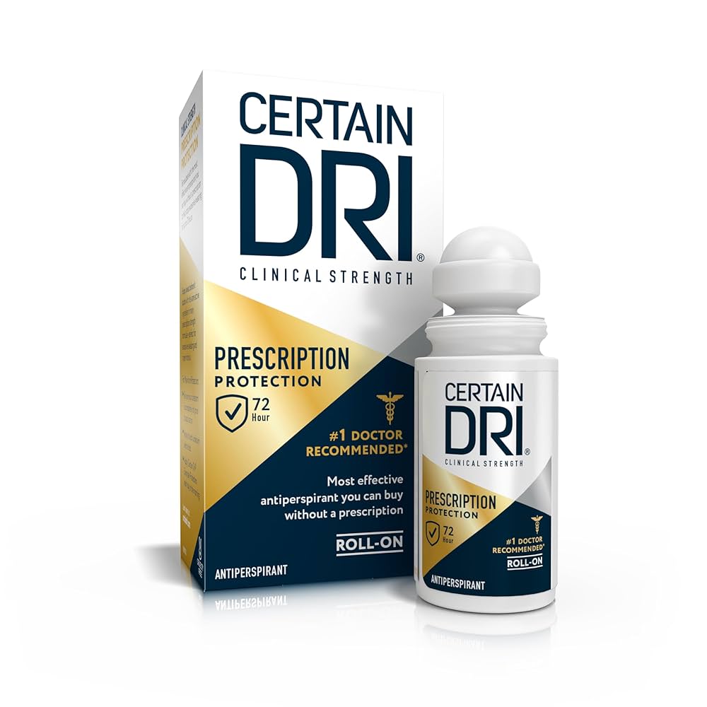 Certain Dri Extra Strength best deodorant for heavy sweating and long-lasting protection.