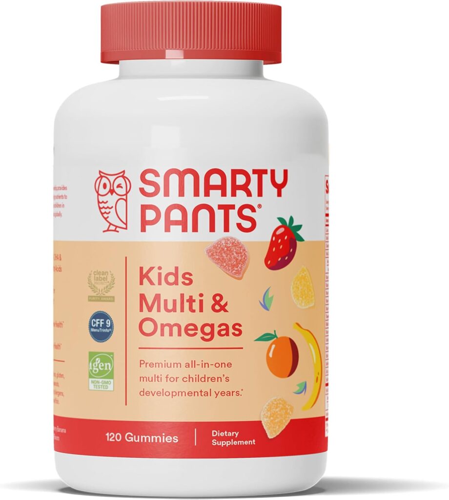 SmartyPants gummies, best kids vitamins for immunity and energy