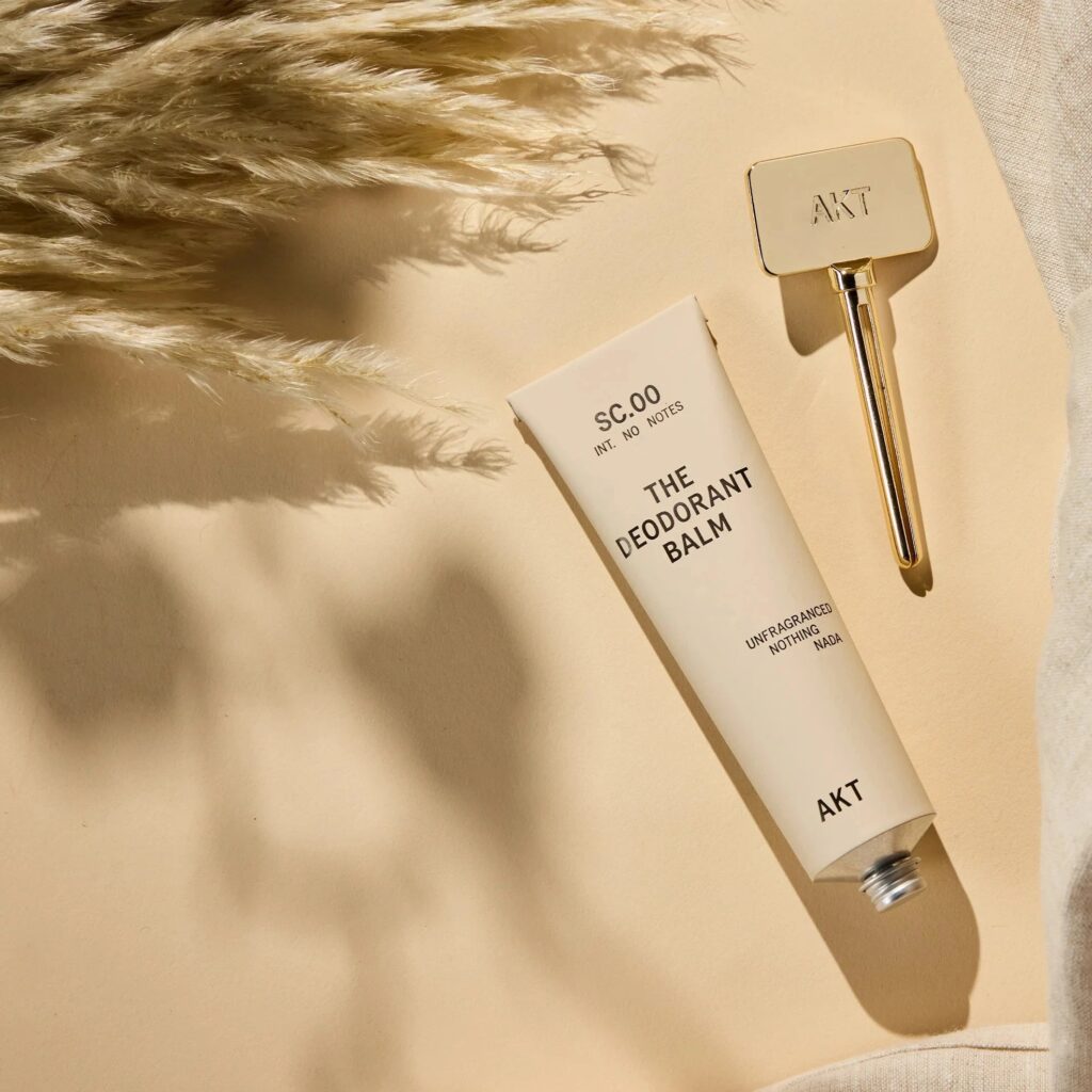 AKT Deodorant Balm cream formula, one of the best deodorants for freshness and comfort.