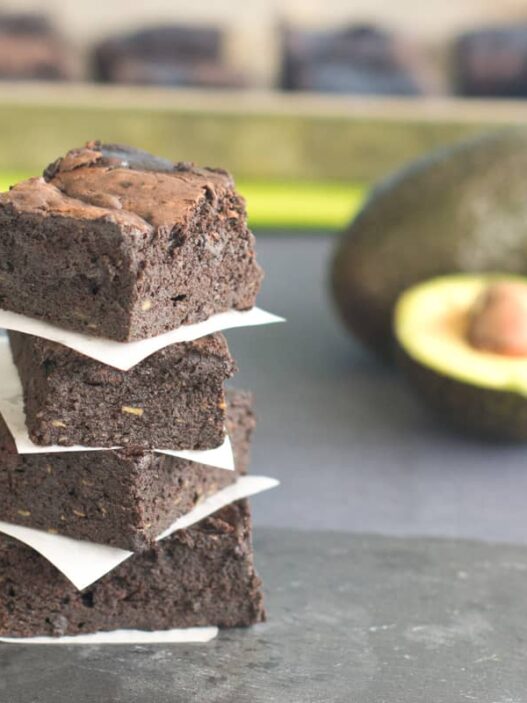 Dark Chocolate Avocado Brownies