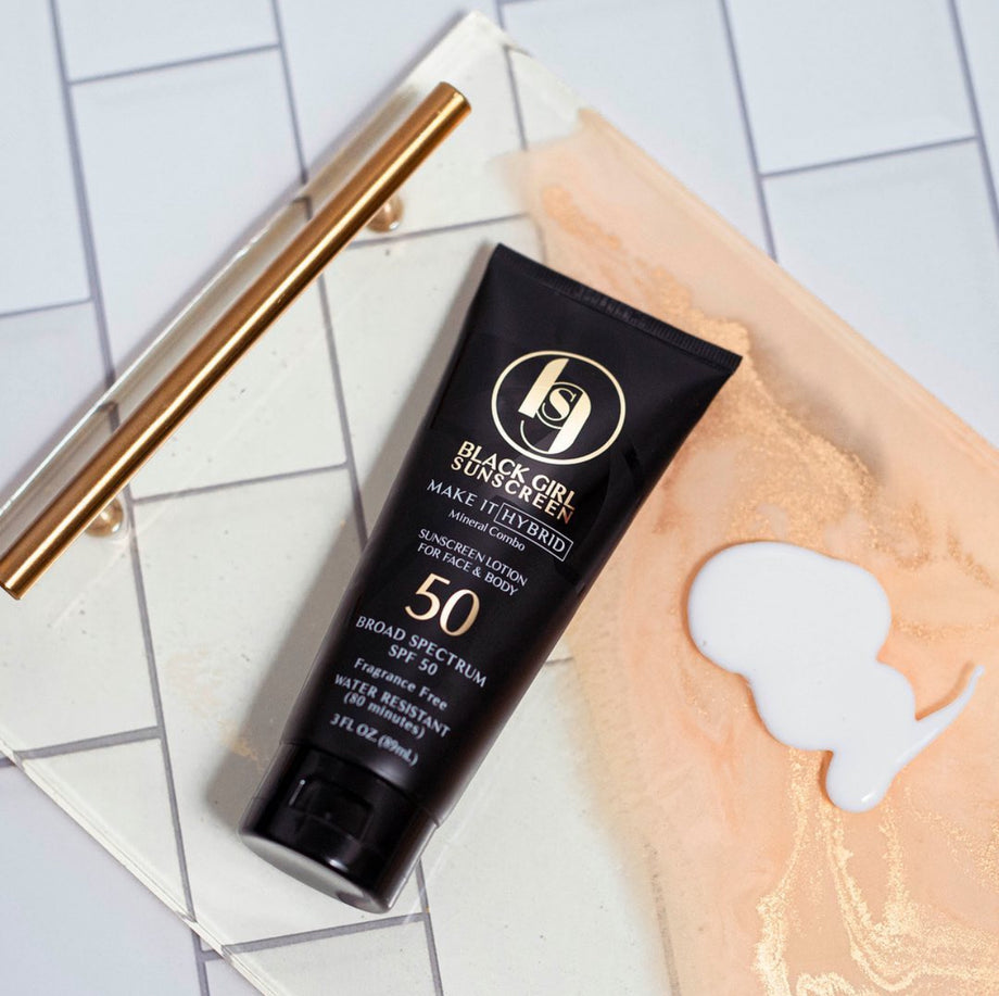 “Black Girl Sunscreen from top black owned skincare brands offering sun protection without white cast